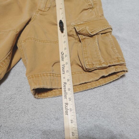 Vintage Abercrombie &‎ Fitch Cargo Shorts Khaki Y2K Paratrooper - Picture 7 of 16